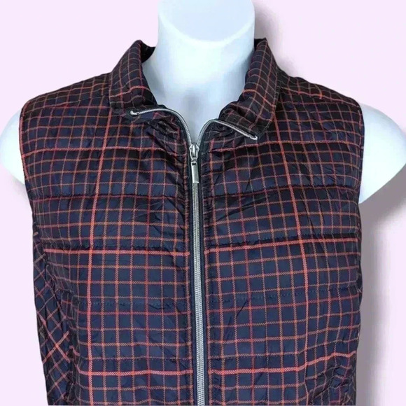 CJ Banks Plaid Puffy Vest - Picture 3 of 5